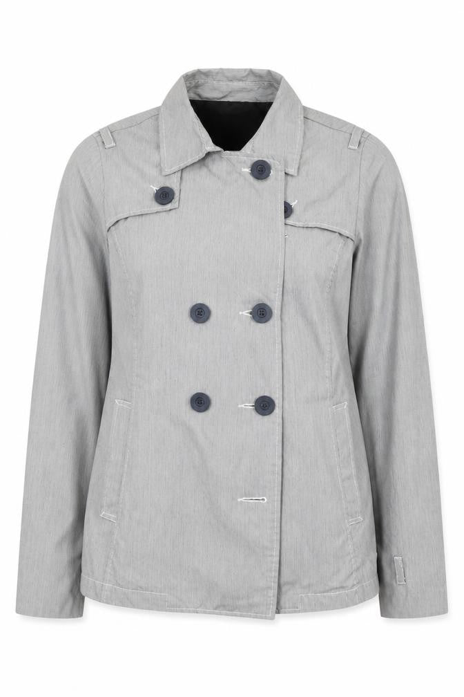 Womens UK Size 16 River Island Grey Pea Coat