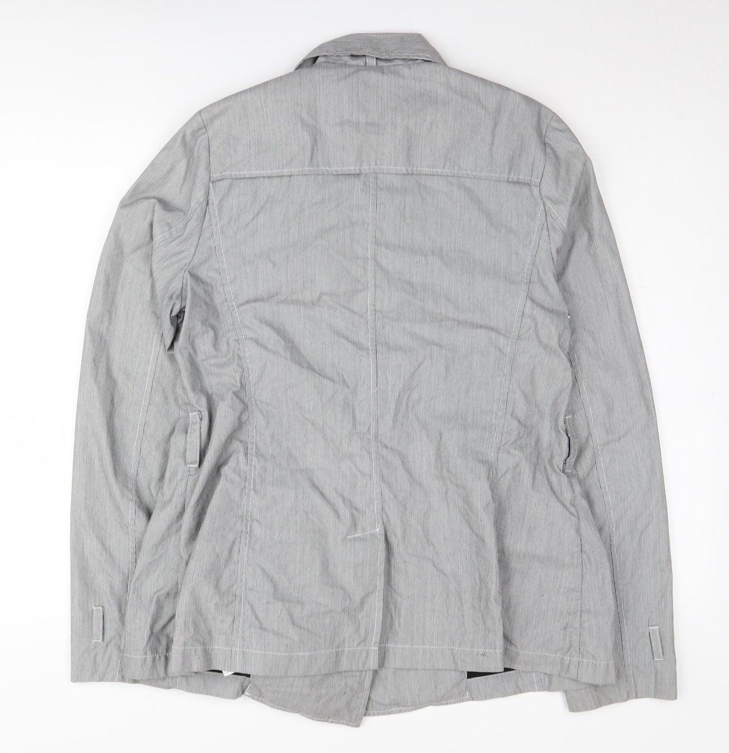 Womens UK Size 16 River Island Grey Pea Coat