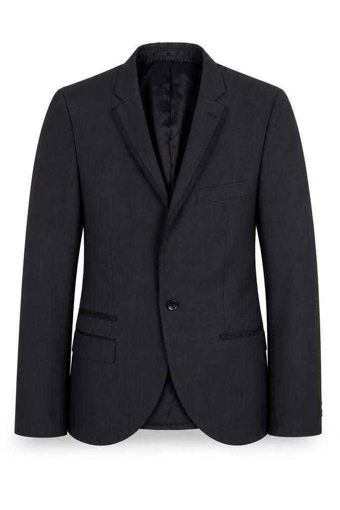 Mens UK Size 34 Topman Regular Black Suit Jacket