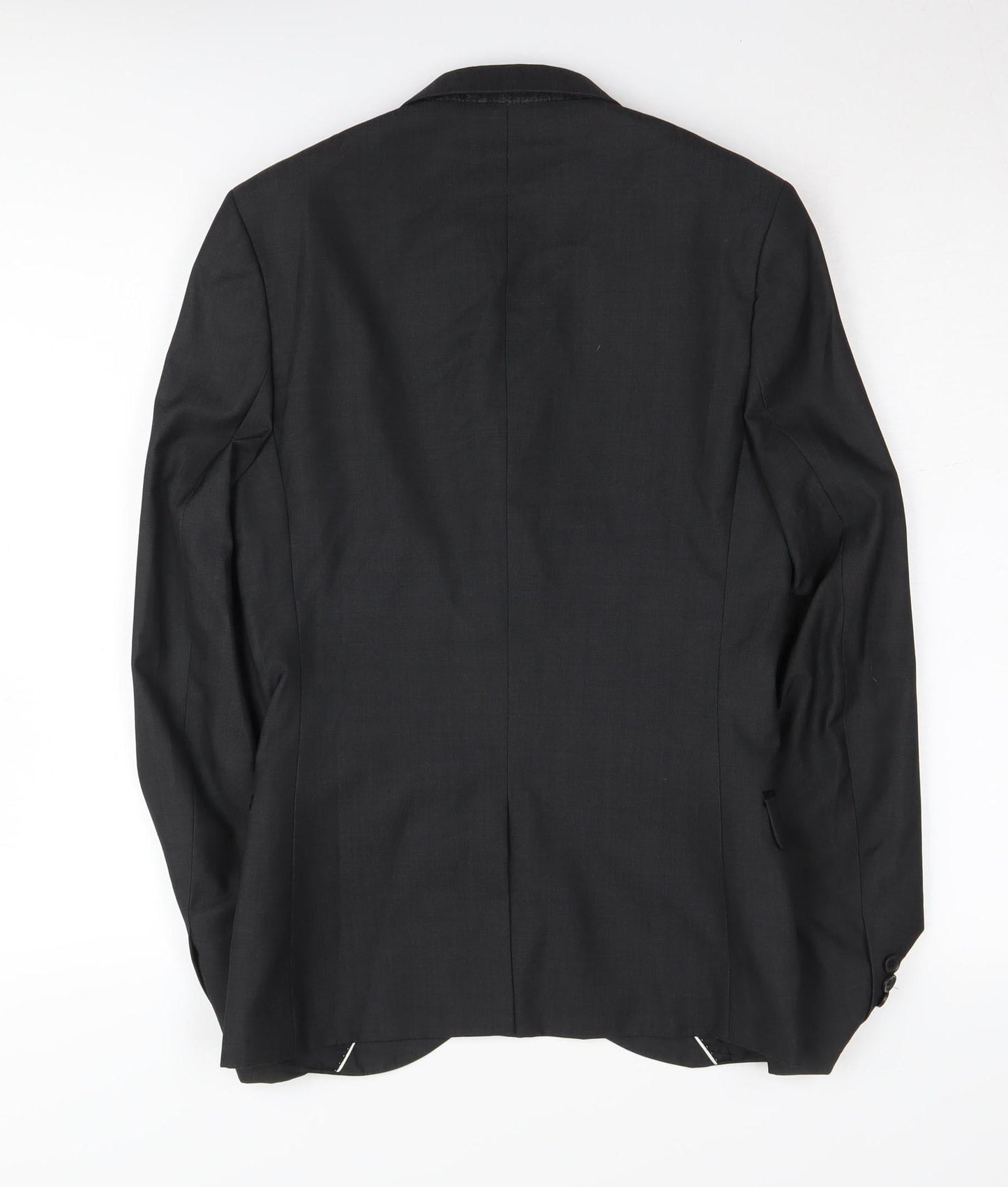 Mens UK Size 34 Topman Regular Black Suit Jacket
