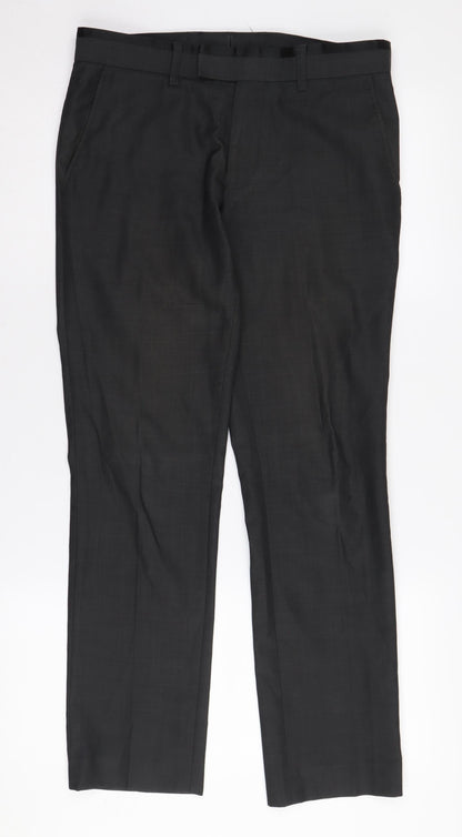Topman Men's Black Dress Trousers S 30in Formal