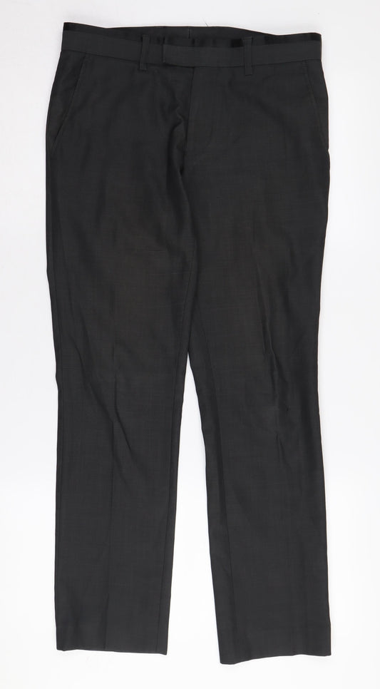 Topman Men's Black Dress Trousers S 30in Formal