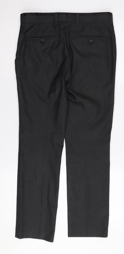 Topman Men's Black Dress Trousers S 30in Formal