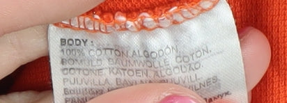 Crosshatch Men's Orange XL Polo Shirt