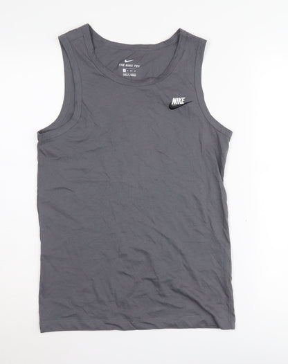 Nike Unisex Grey XS Athletic Tank for Gym Training