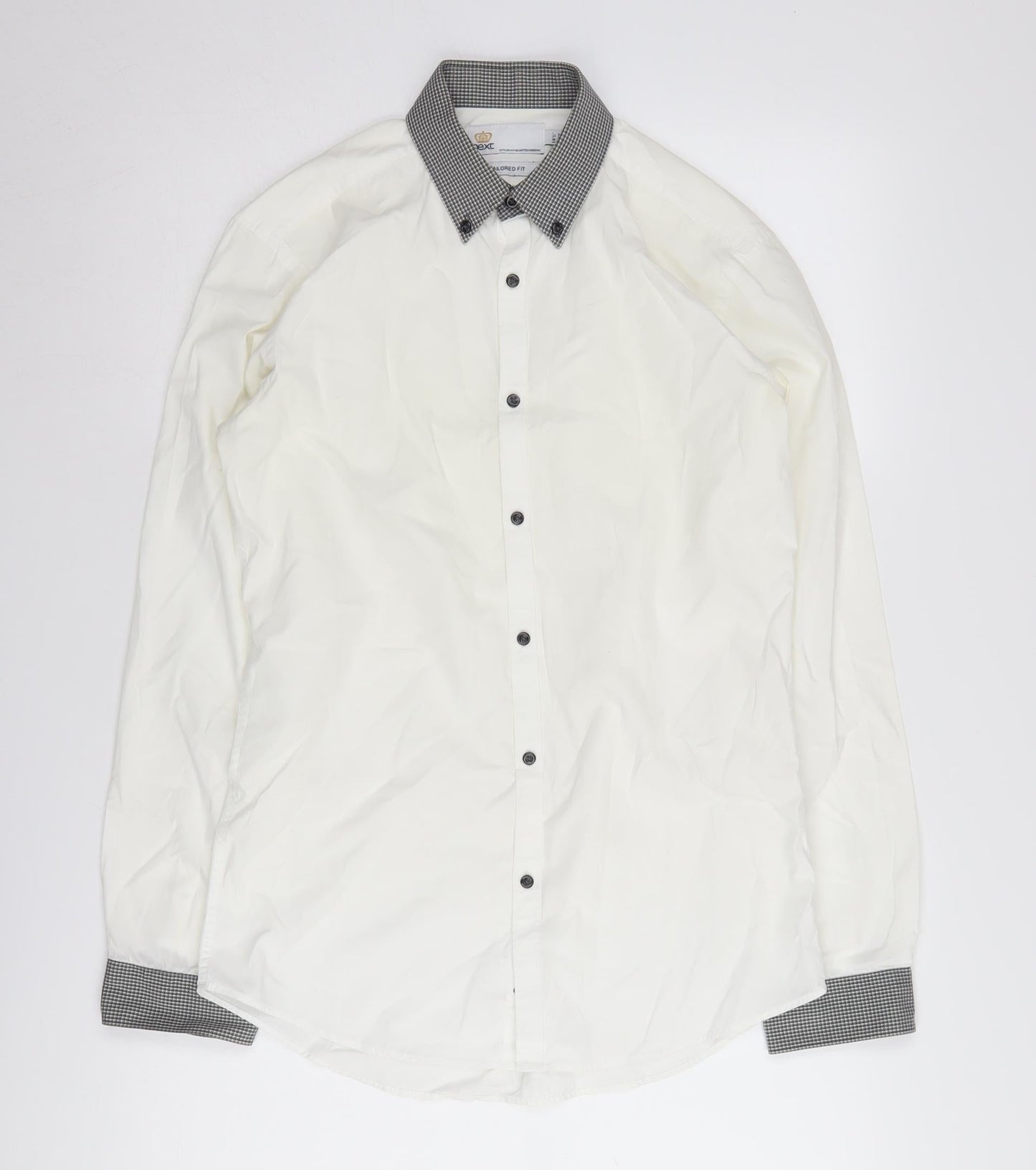 Mens UK Collar Size 37 cm NEXT Smart White  Dress Shirt