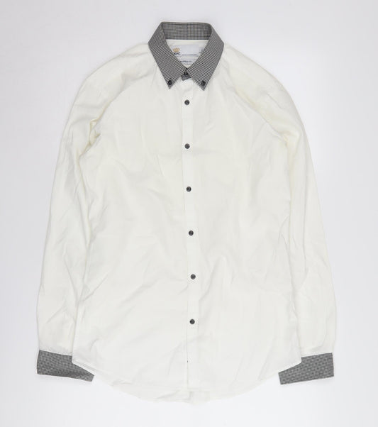 Mens UK Collar Size 37 cm NEXT Smart White  Dress Shirt