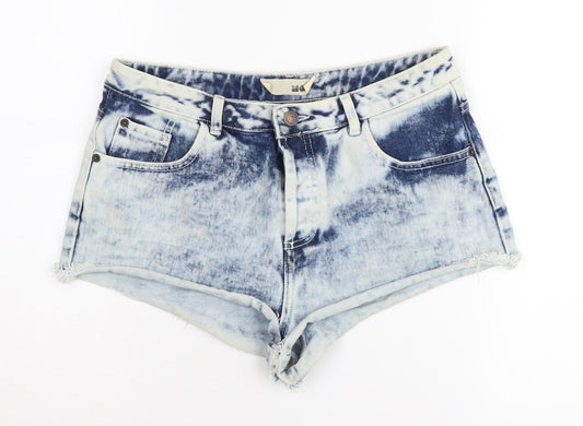 Topshop Women's Blue Cut-Off Denim Shorts, Size 30, Summer Casual