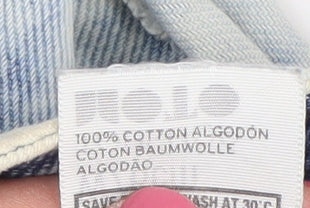 Topshop Women's Blue Cut-Off Denim Shorts, Size 30, Summer Casual