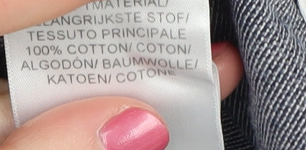 McKenzie Men's Grey Striped Polo Shirt L