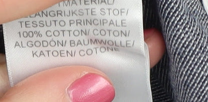 McKenzie Men's Grey Striped Polo Shirt L