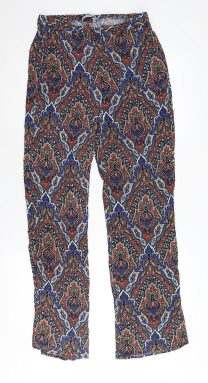 ONLY Women's Multicoloured Cropped Trousers Size 12