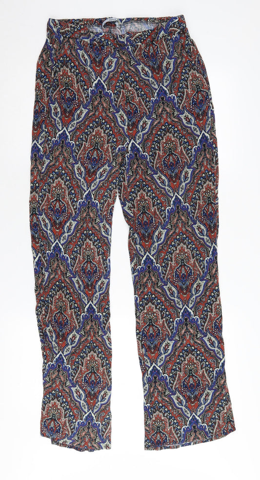 ONLY Women's Multicoloured Cropped Trousers Size 12