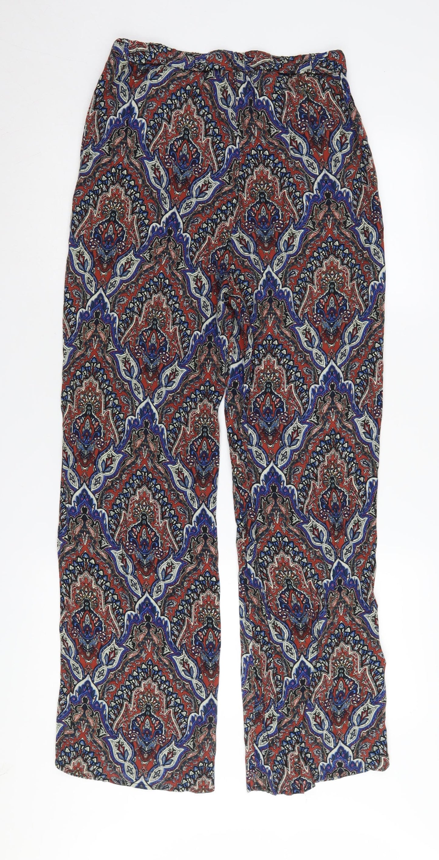ONLY Women's Multicoloured Cropped Trousers Size 12