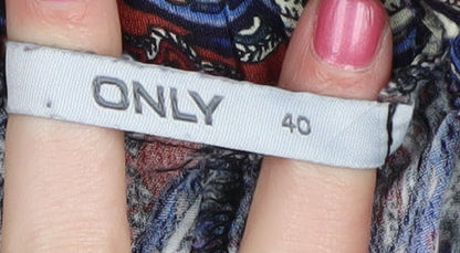 ONLY Women's Multicoloured Cropped Trousers Size 12