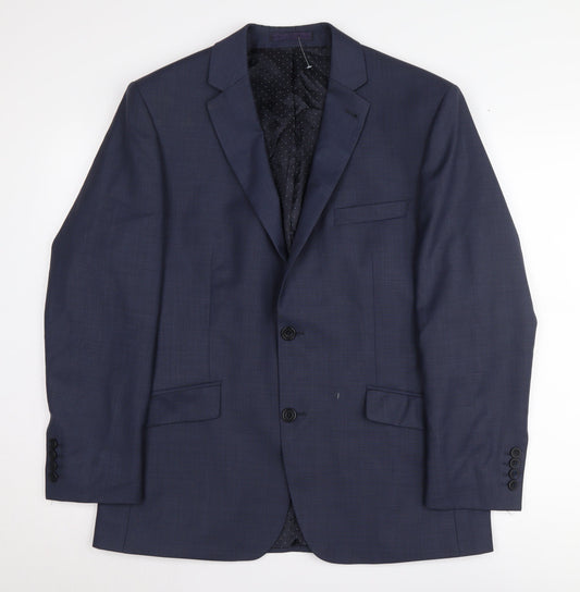 Mens UK Size 40 Jasper Conran Regular Blue Suit Jacket