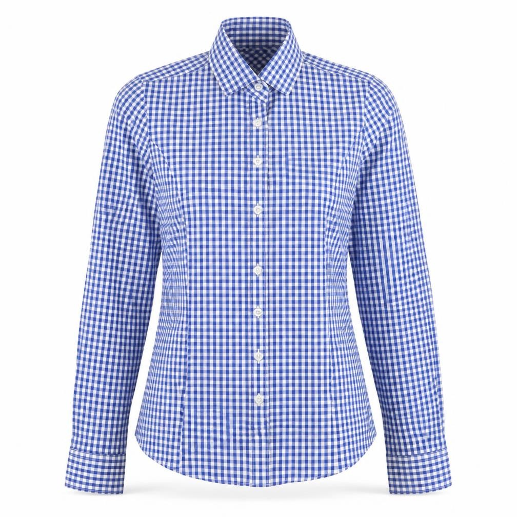 Womens UK Size 6 Brook Taverner Blue  Button-Up