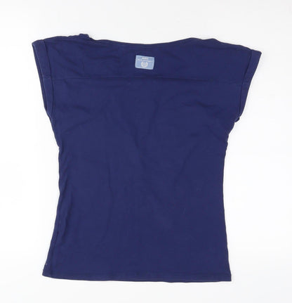 Decathlon Unisex Blue Fitness T-Shirt, M Sleeveless