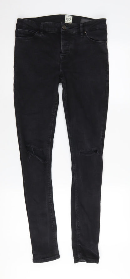 ASOS Women's Black Skinny Jeans L Slim Fit Denim
