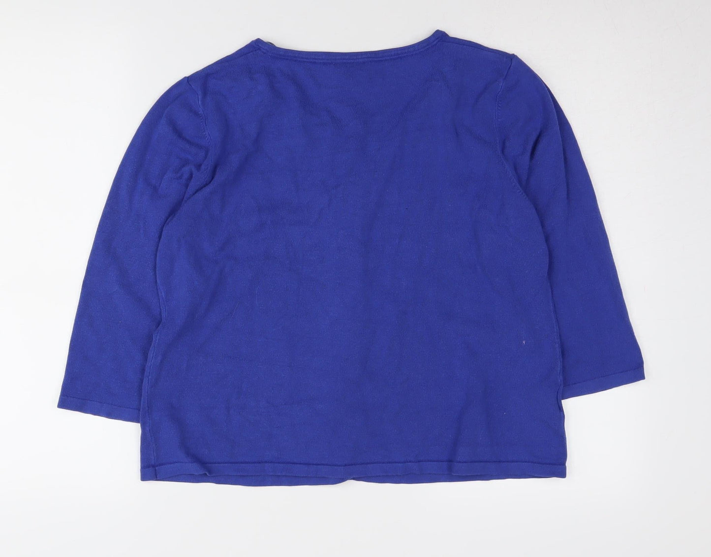 Womens UK Size L CC Blue Cardigan Jumper