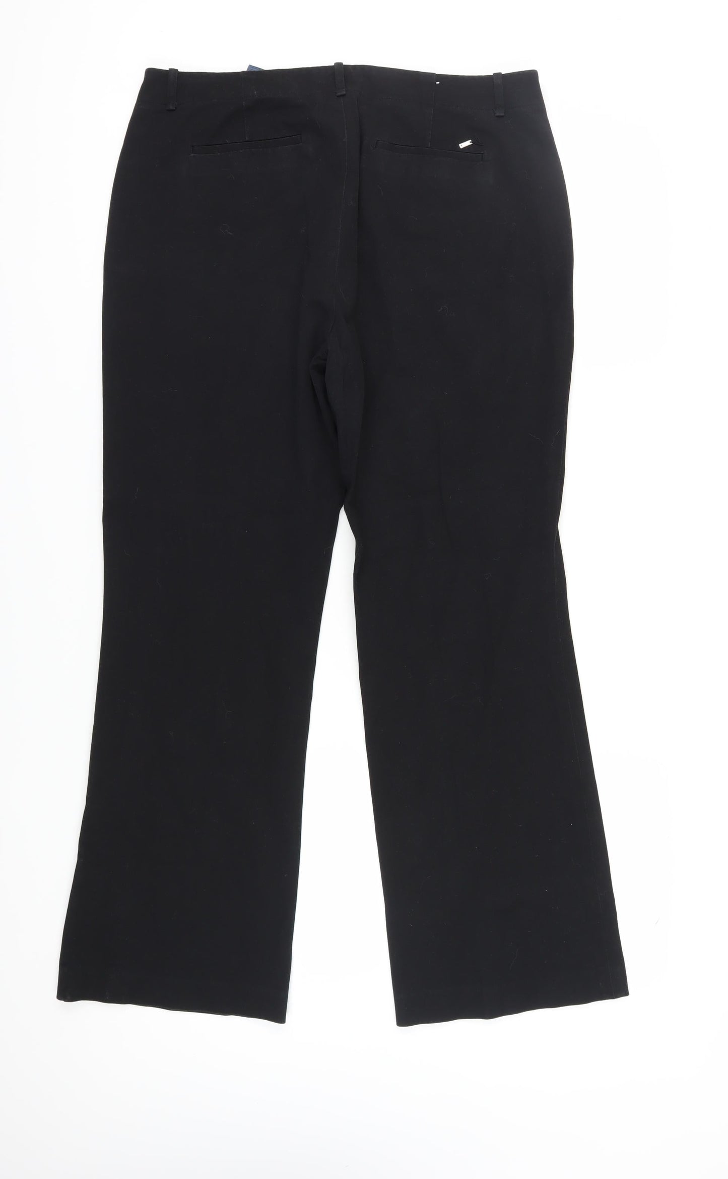 Womens UK Size 14 Tommy Hilfiger Regular Fit  Black Trousers