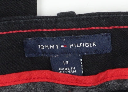 Womens UK Size 14 Tommy Hilfiger Regular Fit  Black Trousers