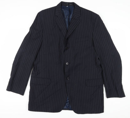 Mens UK Size 44 Daniel Hechter Regular Blue Suit Jacket