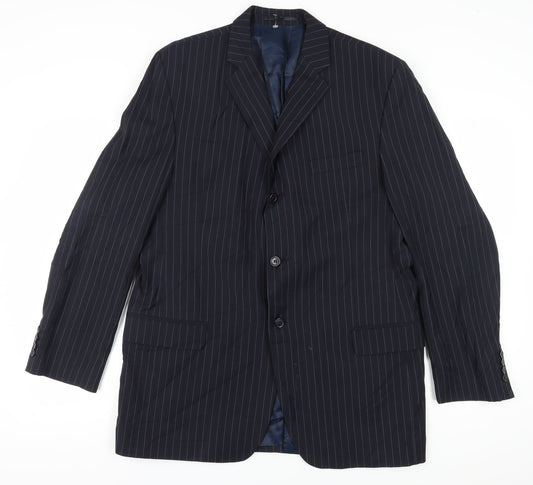 Mens UK Size 44 Daniel Hechter Regular Blue Suit Jacket