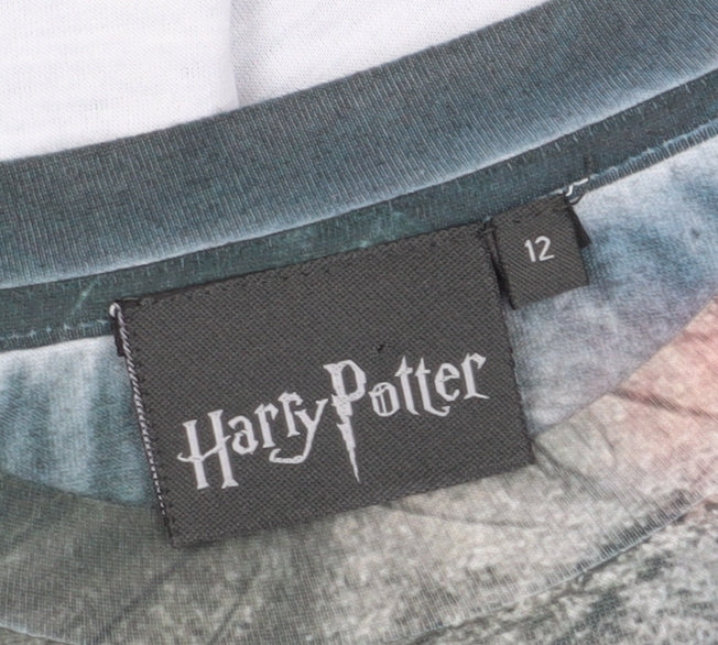 Unisex Adults UK Size 12 Harry Potter Multicoloured Basic T-Shirt