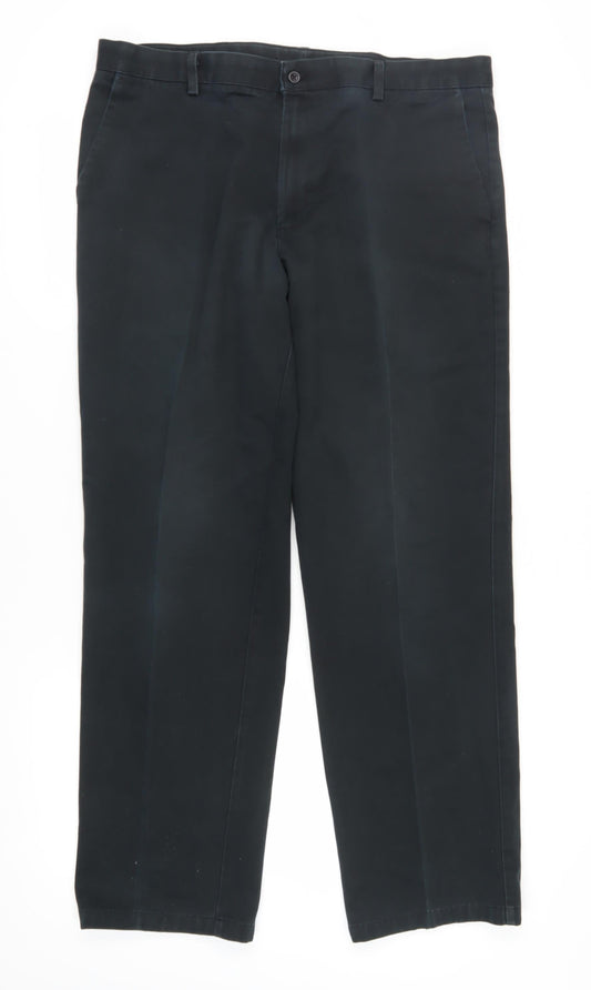 Dockers Men's Black Chino Trousers Size 40 Classic