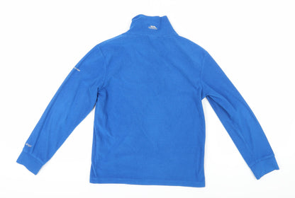 Trespass Boys Blue Fleece 1/4 Zip Sweatshirt Size 12