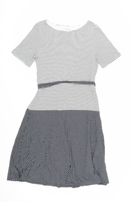L.K. Bennett Striped A-Line Dress Women Size 12