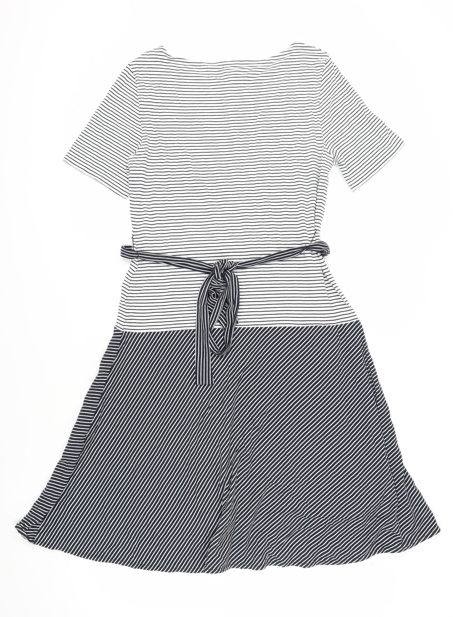 L.K. Bennett Striped A-Line Dress Women Size 12