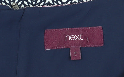 Next Women's Multicoloured Chevron Shift Dress, Size 8