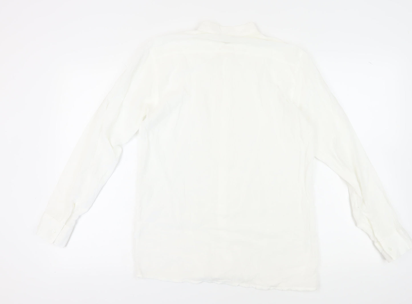 ZiP Shop Unisex White Collared Button-Up M