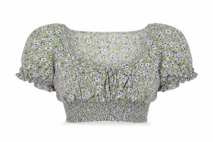 Womens UK Size S Motel Multicoloured Cropped Blouse
