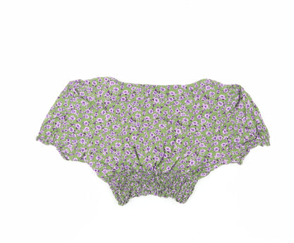 Womens UK Size S Motel Multicoloured Cropped Blouse