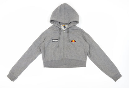 Ellesse Women's Grey Full Zip Hoodie Size 10