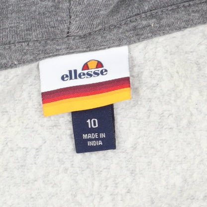 Ellesse Women's Grey Full Zip Hoodie Size 10