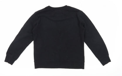 Jordan Boys Black Pullover Sweatshirt L Basketball Logo
