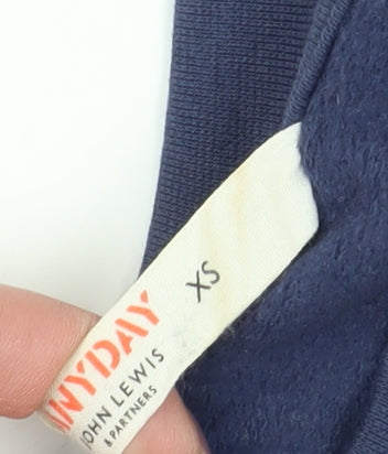 Womens UK Size XS John Lewis Blue Pullover Sweatshirt