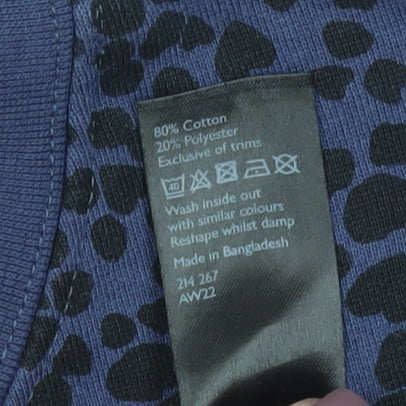 Womens UK Size XS John Lewis Blue Pullover Sweatshirt