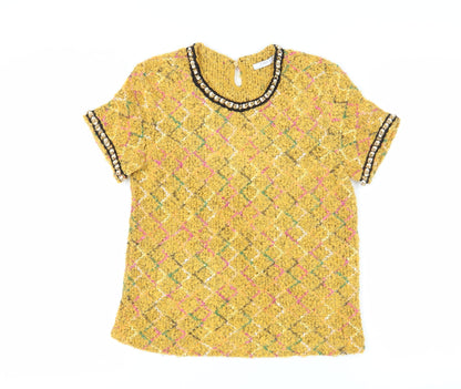 Womens UK Size 12 Zara Multicoloured Tunic Blouse
