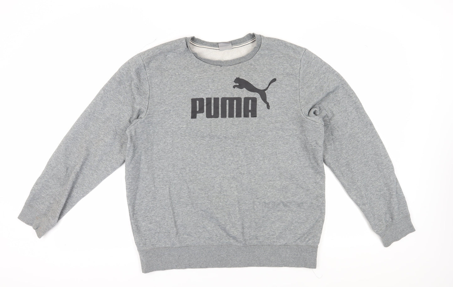 Mens UK Size L PUMA Grey Pullover Sweatshirt