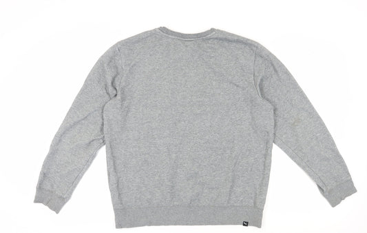 Mens UK Size L PUMA Grey Pullover Sweatshirt