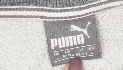 Mens UK Size L PUMA Grey Pullover Sweatshirt