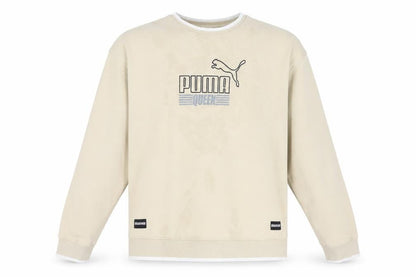 Mens UK Size L PUMA Beige Pullover Sweatshirt