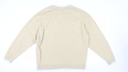 Mens UK Size L PUMA Beige Pullover Sweatshirt
