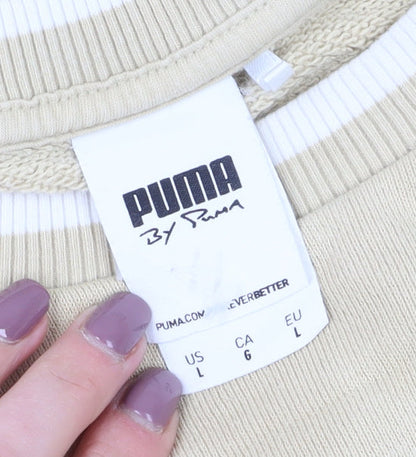 Mens UK Size L PUMA Beige Pullover Sweatshirt