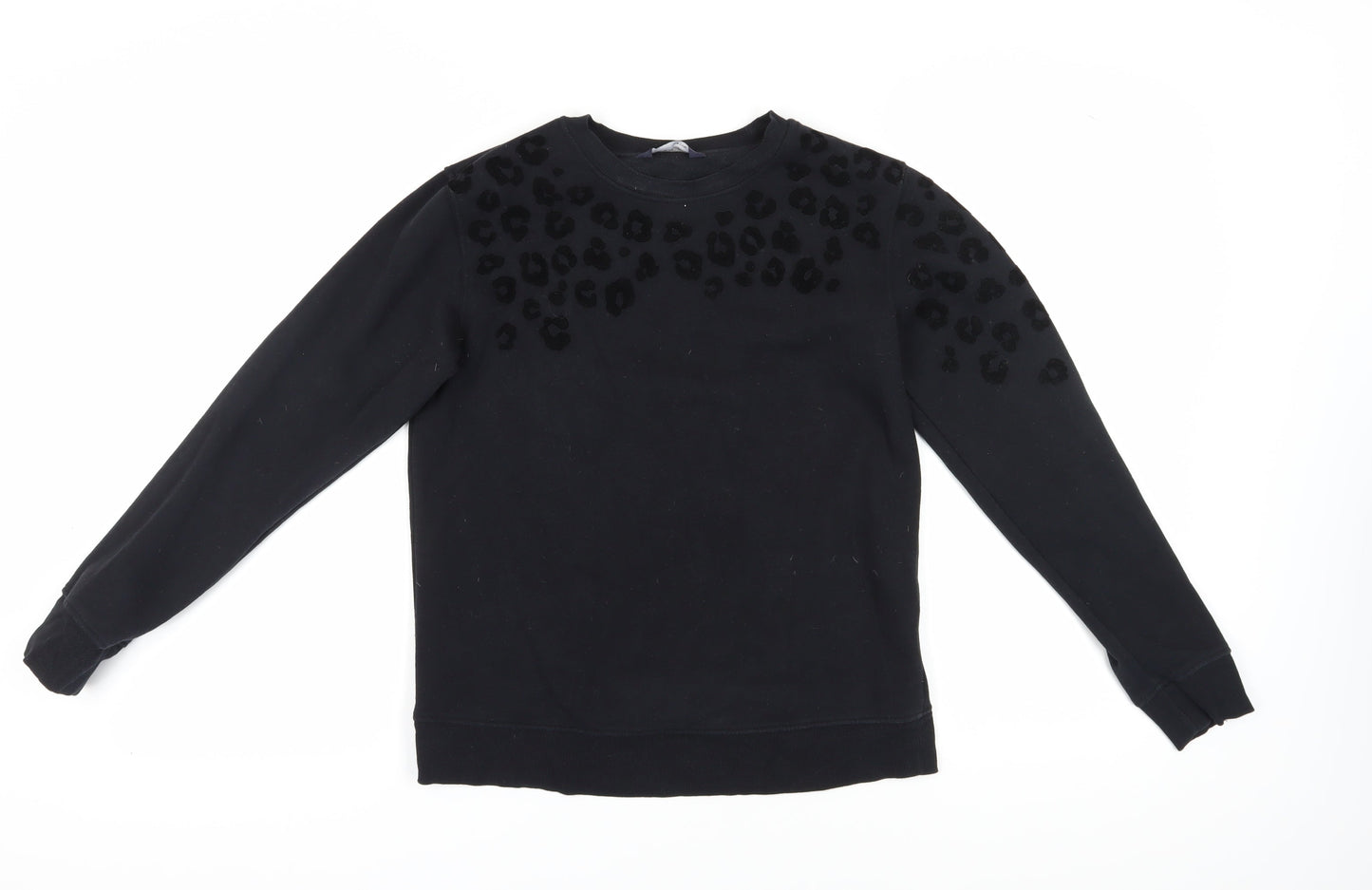 Marks and Spencer Black XS Women’s Animal Print Sweatshirt